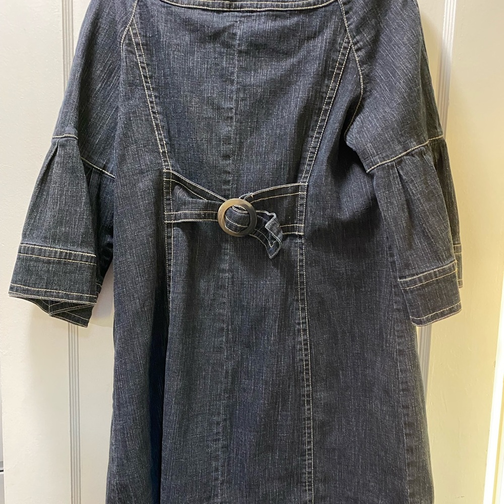 Fancy denim jacket bell sleeves - Picture 7 of 8